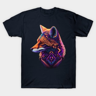 Foxy retrowave fox T-Shirt